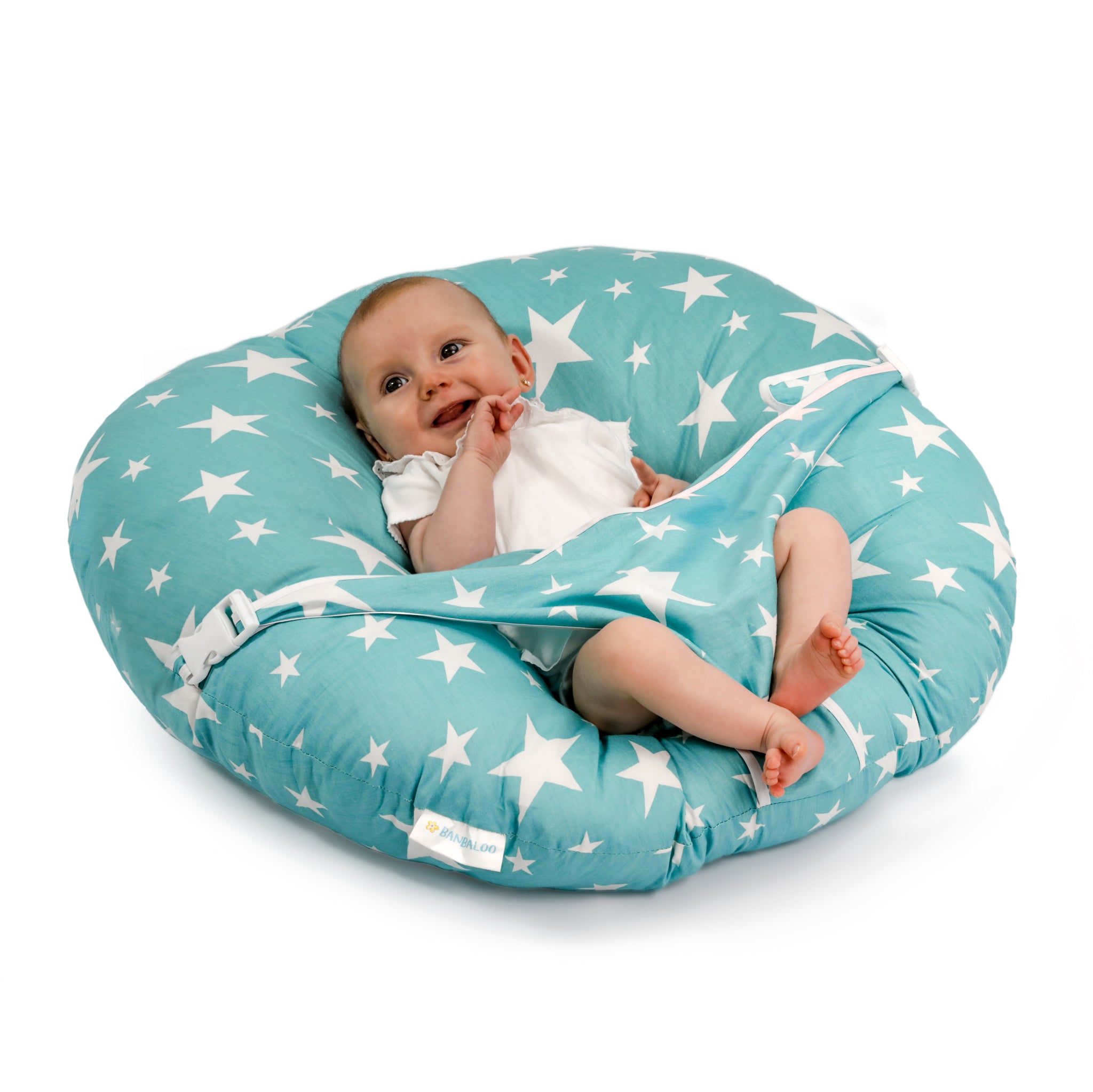 Biliboo Tumbona prémium para recién nacidos, bebés y niños  pequeños, tumbona nido para bebé, color azul : Bebés